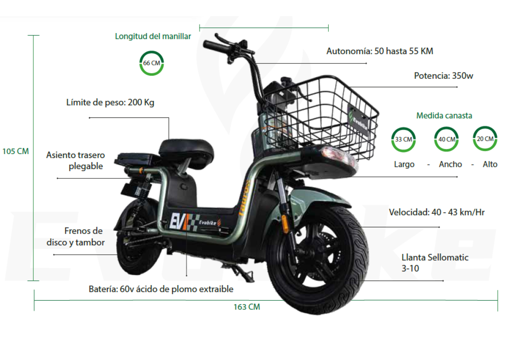BICIMOTO ELÉCTRICA TAURO - Mi tienda